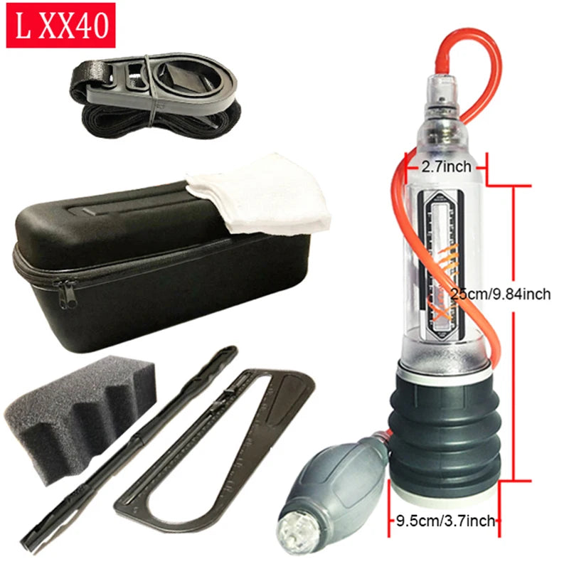 Male Penis Pump Water Vacuum Pump For Men Penis Enlargement Pump Dick Extender Cock Exercises Pump Glans Trainer Adults Sex Toys