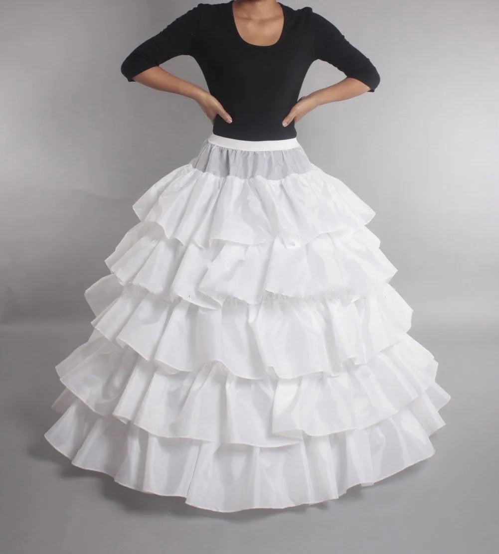Hot Bridal Wedding Petticoat Underskirt Prom Plus Size Hoop Crinoline 12 Styles Customized