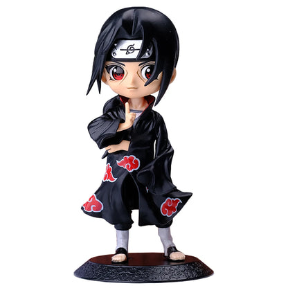 Bandai Naruto Anime Figure Shippuden Uchiha Sasuke Hatake Kakashi Namikaze Minato Action Figure Collection Model Toys Gifts