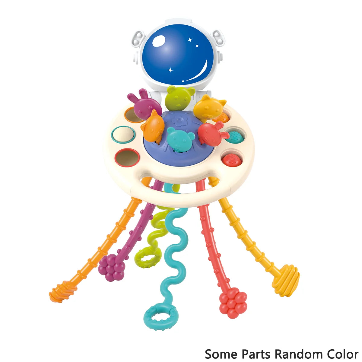 Activity Development Pull String Toys Silicone Teething Rattle Educational Learning Toy Baby Sensory Montessori Toys gift