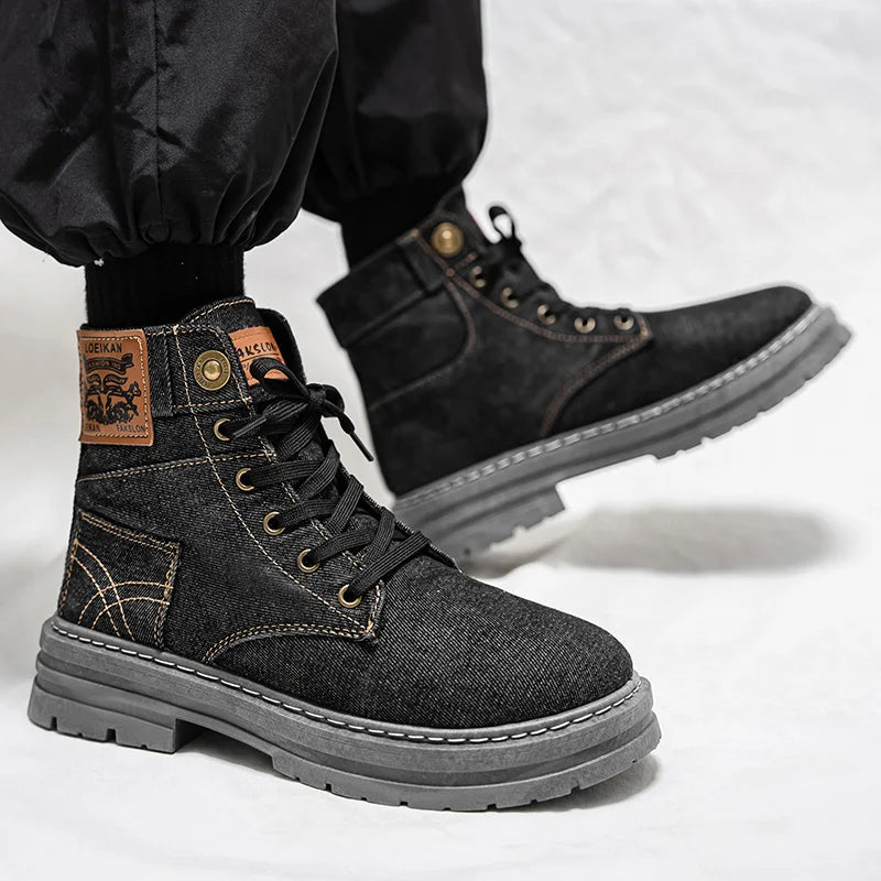 Spring/Summer High-Top Large Size Simple Versatile Durable High-Quality Retro Elegant Style Casual Sports Men's Shoes
