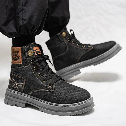 Spring/Summer High-Top Large Size Simple Versatile Durable High-Quality Retro Elegant Style Casual Sports Men's Shoes