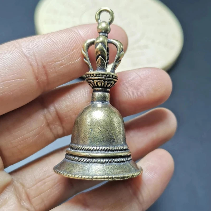 Brass Handicraft die-casting Wind Bell Tibetan Bronze Bell Metal Antique Bell Feng Shui Metal Wind Chime Fortune Jingle Bell