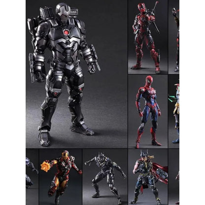 Special Offer: Iron Man, War Machine, Spider-Man, Captain America, Black Panther. Marvel action figures.