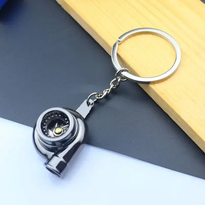 Metal Mini Car Auto Creative Wheel Keychain Parts Auto Enthusiast  Accessories KeyKeyring Ring Chain for Men Woman Lover Gift
