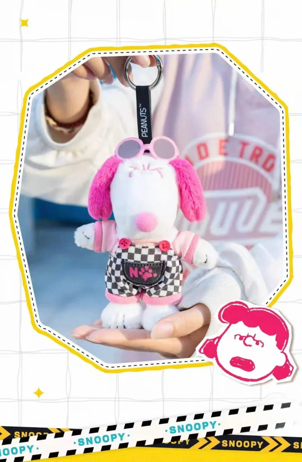 Peanuts Snoopy Mood Outfit Series Blind Box, Trendy Toy Backpack Charms, Figure Merchandise, Birthday Gifts for Girls