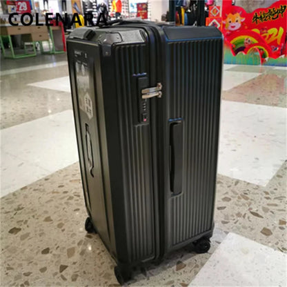 COLENARA Extra Large Capacity Luggage 20 Inch Boarding Case 22"24"26"28"30"32"34"36"40" ABS+PC Trolley Case Rolling Suitcase