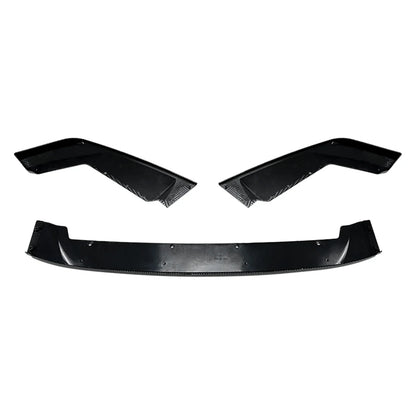 Car Front Bumper Spoiler Lip Splitter Trim Exterior Accessores Carbon Fiber Style Glossy Black CS Style For BMW F87 M2 2016-2021