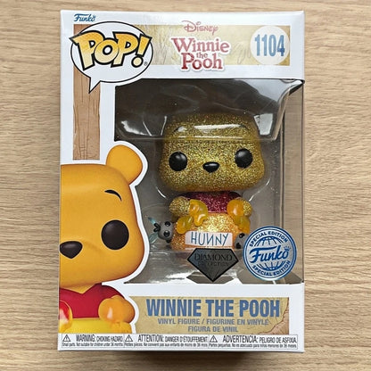 Funko Pop! Original Disney Winnie the Pooh #1104 Diamond Collection Vinyl Figure Movie Collectible Model Desktop Decor Toys Gift