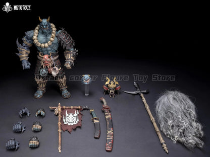 【In Stock】Original Mety Toyz Demon Slayer Shura Takigawa Oni Samurai 1/10 Action Figure Toy Model Collection