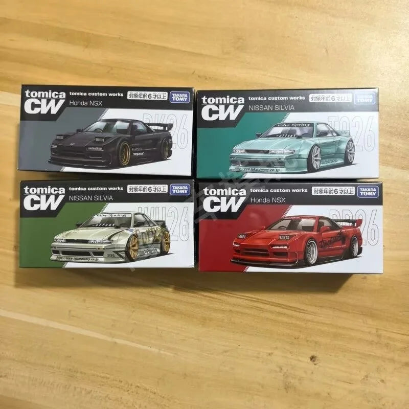 In Stock Tomy Tomica Works Nissan Silvia Diecast Racing Car Model Alloy Collectible Creative Hobby Display Ornament Model Toy