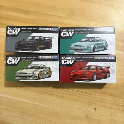 In Stock Tomy Tomica Works Nissan Silvia Diecast Racing Car Model Alloy Collectible Creative Hobby Display Ornament Model Toy