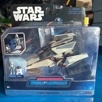 Star Wars Micro Galaxy Squadron Serie T-70 X-Wing Tie Fighter A Wing Obi Wang Jedi Interceptor Class Vehicle Figure Model Toy