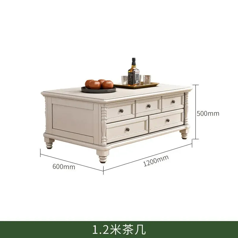 F150 Quality Arabic Luxury Coffee Tables White European Dining Living Room Coffee Tables Nordic Vintage Mesa De Centro Sala Furn