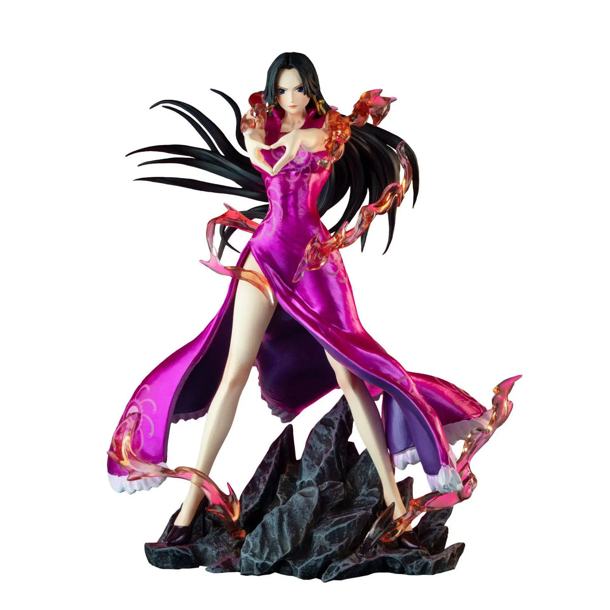 JT One Piece Boa Hancock Shichibukai Heart Gesture Anime Statue Collectible Figure Desktop Decoration For Anime Collection