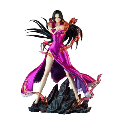 JT One Piece Boa Hancock Shichibukai Heart Gesture Anime Statue Collectible Figure Desktop Decoration For Anime Collection