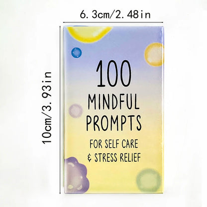 New Oracle Cards 100 Mindful Prompts For Self Care Stress Relief Cards A Pleasant Night Of Games The Best Gift-giving