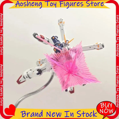 RG 1/144 Crossbone X1 Mech Assembly Model Kit Action Figure Ornament With Torn Cloak Full Weapons Mini Pilot Figure Collectible