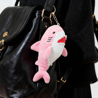 Shark Plush Keychain Blue Grey Purple Mix Kawaii Stuffed Animal Toys Backpack Charm Boys Girls Kids Unique Design Birthday Gifts
