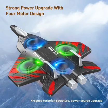 Oike RC Aircraft Foam Stunt Glider Electric Fighter Remote Control Airplane Helicopter 2.4G Radio Fall Resistant Plane Toy Gifts
