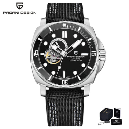 PAGANI DESIGN 2025 New Men Automatic Mechanical Watch NH39 Sapphire Glass Fashion Stainless Steel 200M Waterproof Reloj Hombre