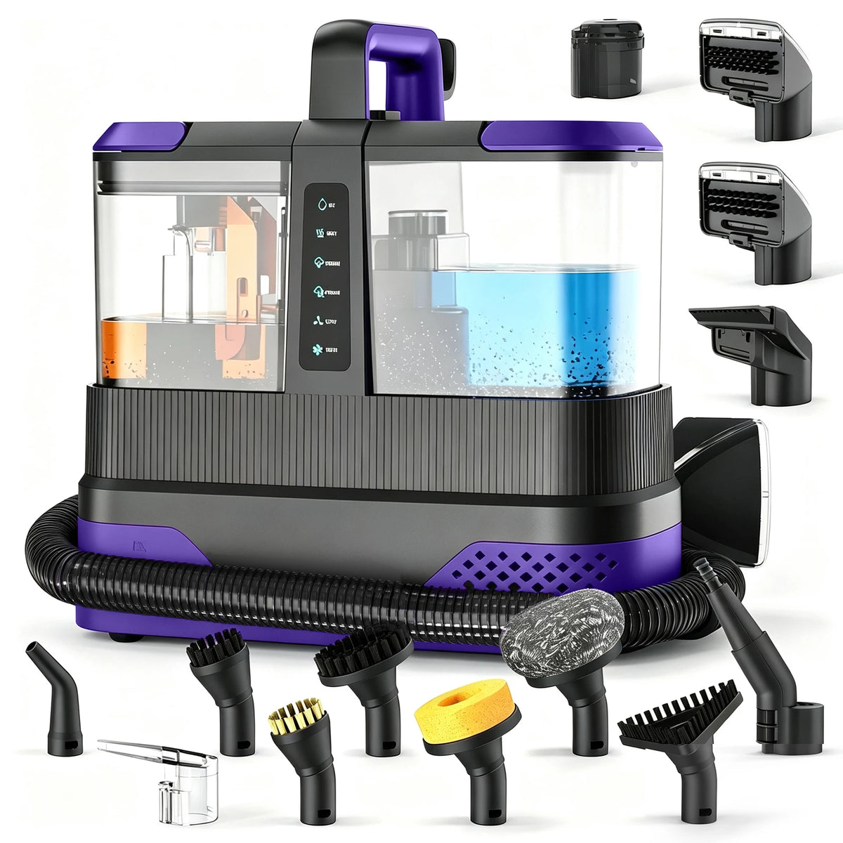 2100W 1800KPa Upholstery Cleaner Machine Steam Carpet Cleaners High Pressure Wet Dry Vacuum Cleaner for Car Household Cleaning