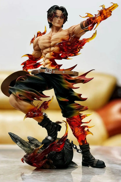 One Piece Ace Anime Figure Portgas·D· Ace Action Figurine Statue Pvc Gk Model Collection Doll Desk Decoration Toy Birthday Gifts