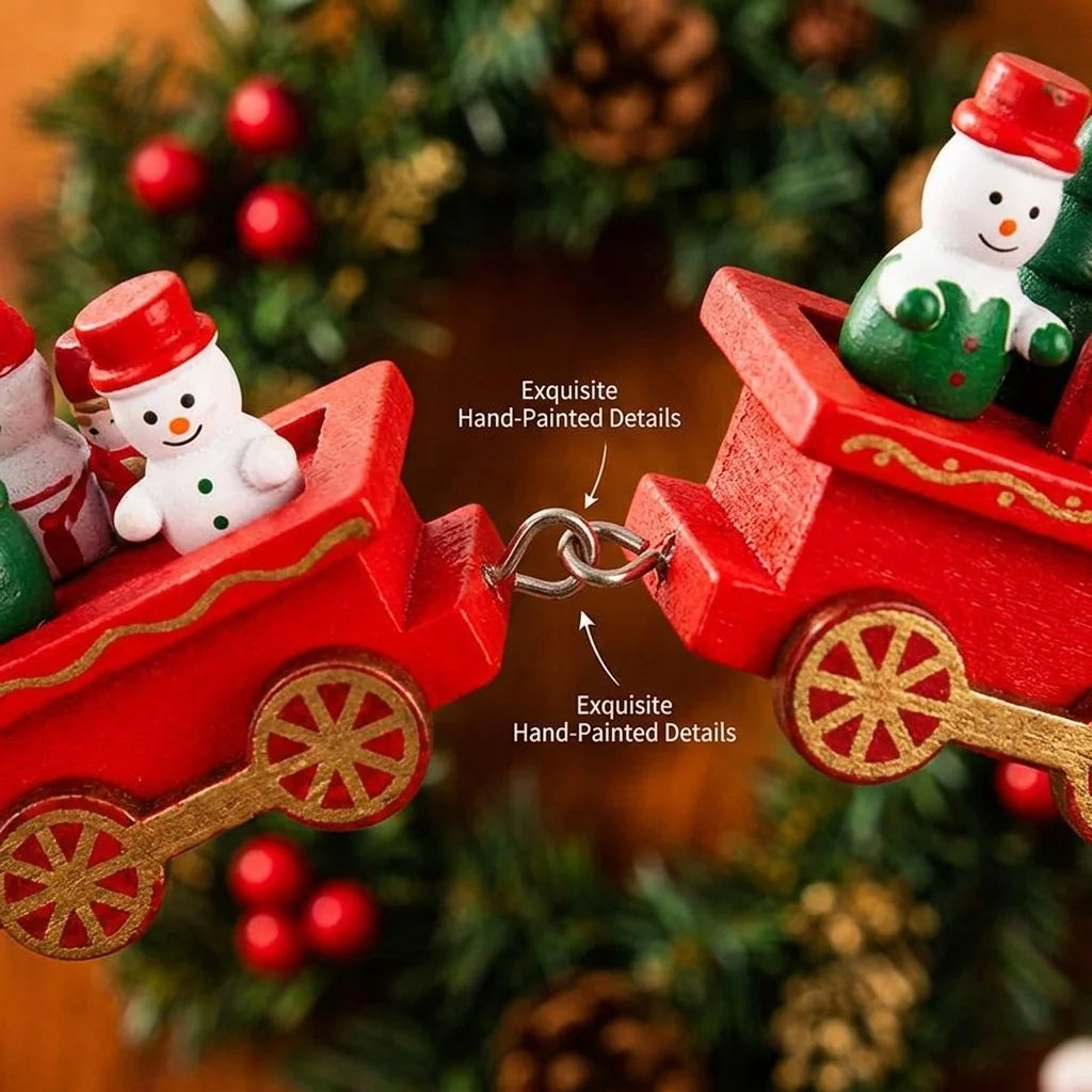 Christmas Mini Train Three Styles Ornament Xmas Tabletop Decoration Figurine Home Holiday Gift for Home Party Decor Kids Present