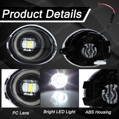 LED Fog Light For BMW E46 M3 3 SERIES 2001-2005 Fog Lights Grill Bezel For BMW E39 M5 1995-2004 Fog Lamp Cover Headlight Frame