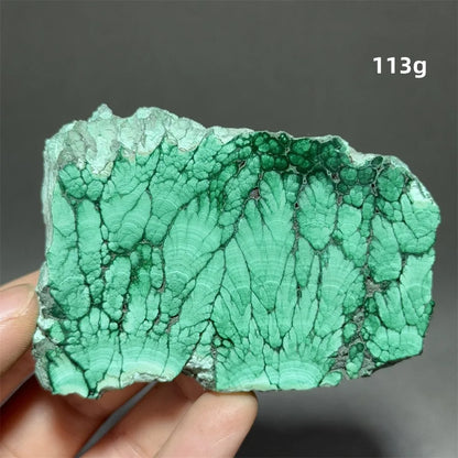 5A+ Natural Malachite Mineral Raw Stone Slice Home Office Feng Shui Decoration Therapy Spiritual Meditation Gem