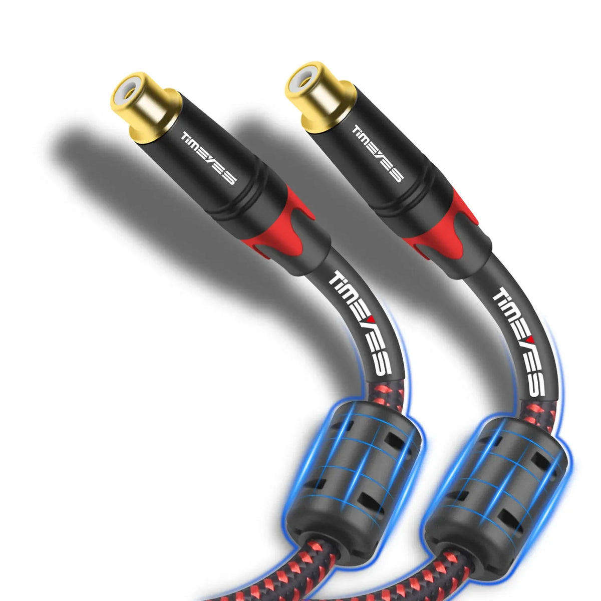RCA Triple Shielded Audio Cable Rca To Rca Audio/Video Subwoofer Cable for Home Theater Sound Bar DVD TV Amplifier Hi-Fi System