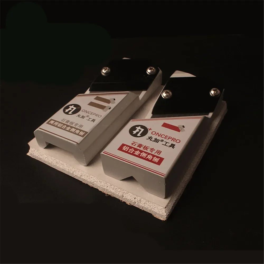 Aluminum Alloy Chamfering Planer with 6 Blade 45° Angle Wood Edges Trimming Tool for Plasterboard Ceiling Decorative Hand Planes