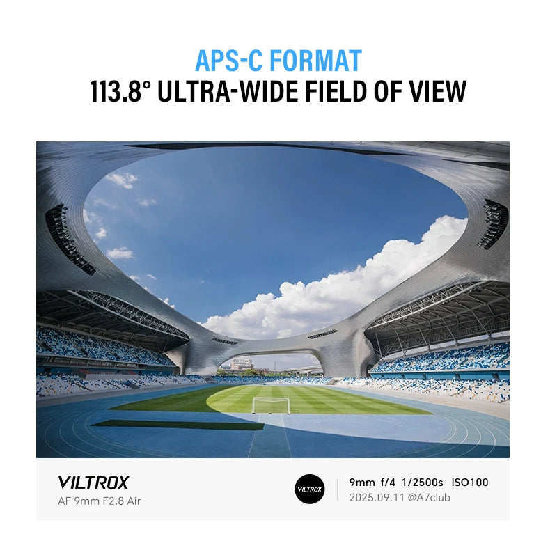 Viltrox 9mm F2.8 Air APS-C Lens Auto Focus Camera for Sony E/NZ/XF Mount Mirrorless Cameras ZV-E10 ZV-E10II A6400