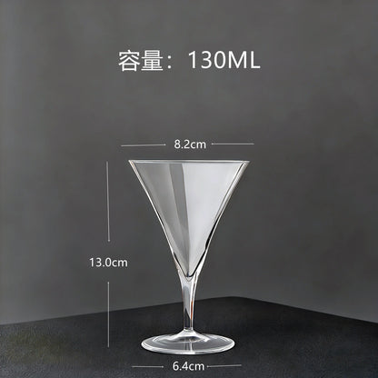 Japanese-style Kimura Low-Footed Martini Glass Dry Martini Cocktail Glass High-Quality Triangular Glass