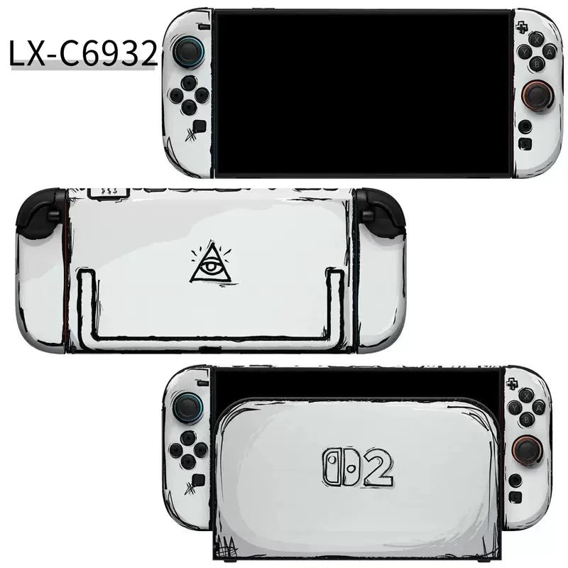 Colorful Sticker Skin for Nintendo Switch 2 NS Console Dock Charger Stand Holder Joy-con Controller Vinyl