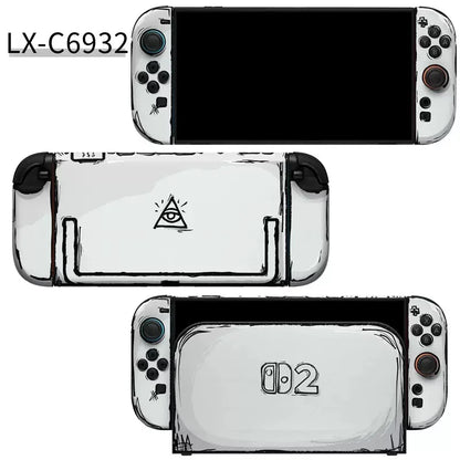 Colorful Sticker Skin for Nintendo Switch 2 NS Console Dock Charger Stand Holder Joy-con Controller Vinyl