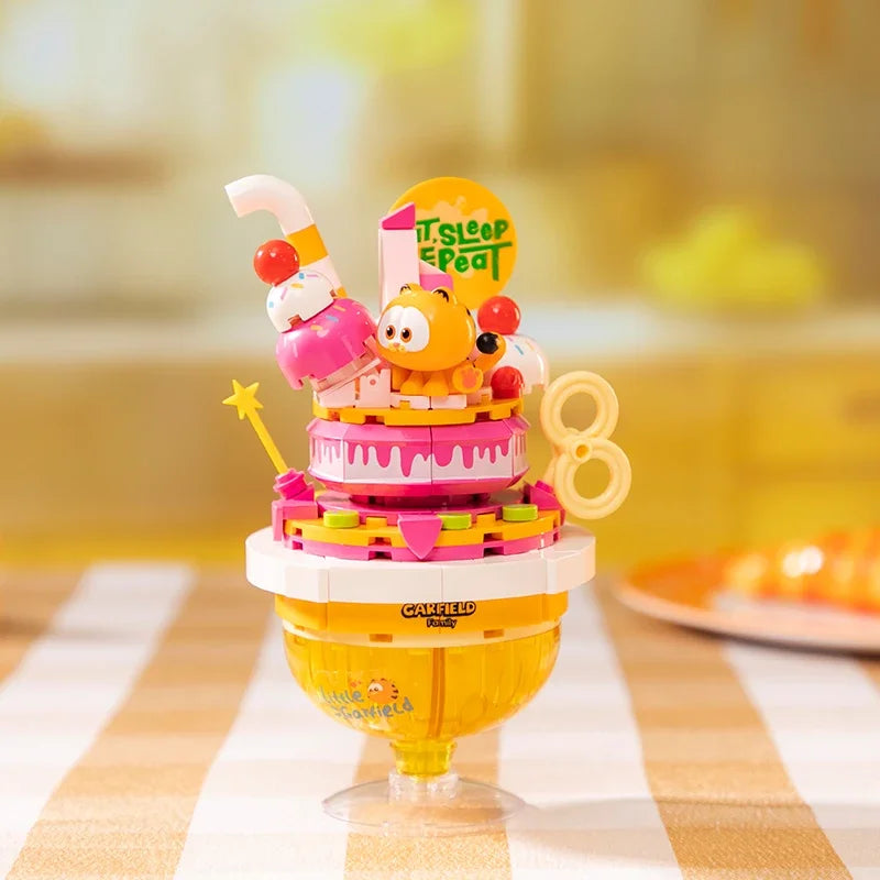 Pantasy The Garfield Home Appliance Building Blocks Food Series Cartoon Assembly Toys Models Desktop Decoration Collection Gifts