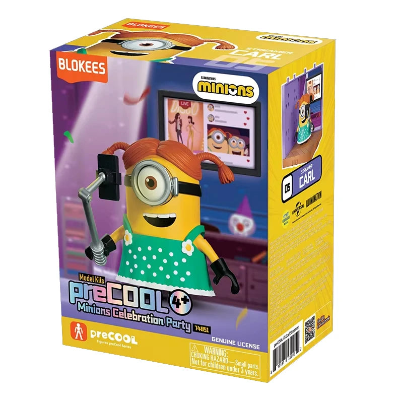 Original Blokees Minions PreCOOL Series Jelly Factory & Minions Celebration Party blind box Peripheral Collect Toys Boy Gifts