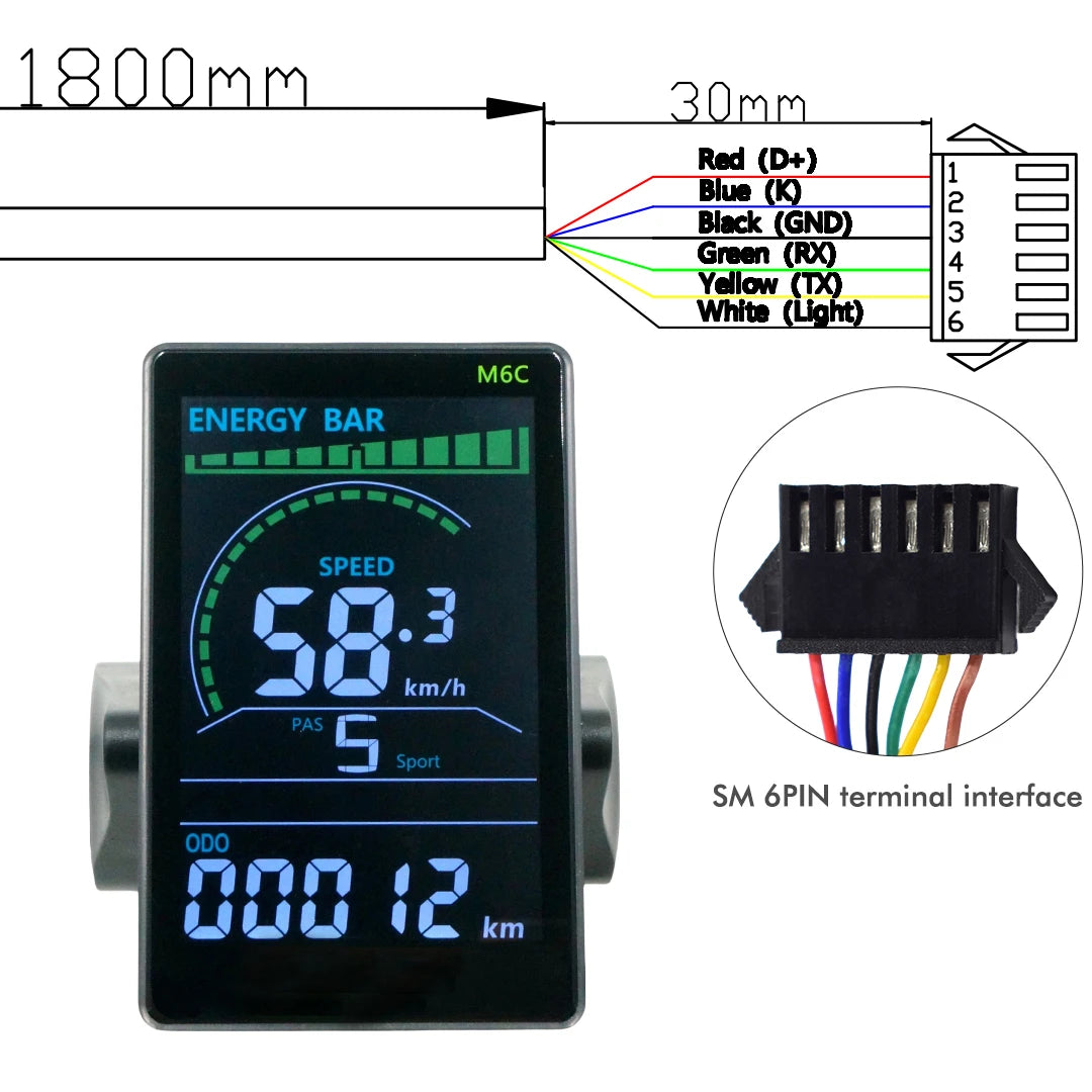 Color Wired Stopwatch Supports Electronic Shift Odometer Bike Computer Waterproof Cycling Odometer Electric Bike Accessories
