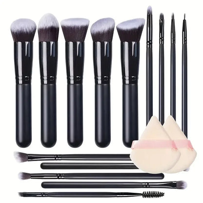 14PCS Makeup Brushes Set Professional Foundation Eye Shadow Concealers Blending Blush Brush Kabuki Soft Fluffy Women Beauty Tool
