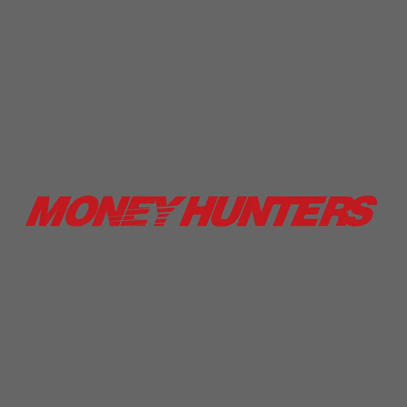 Money Hunter Vinyl Car Decal – Self-Adhesive Racing Stripe Sticker for Car Body, Truck Bumper, Rear Window – Waterproof Alphabet