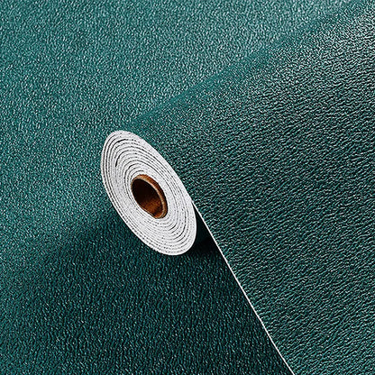 3D Linen Wall Paper Self-Adhesive Bedroom Warm Background Wallpaper Household Decor Waterproof Moisture-Proof Foam Wall Sticker