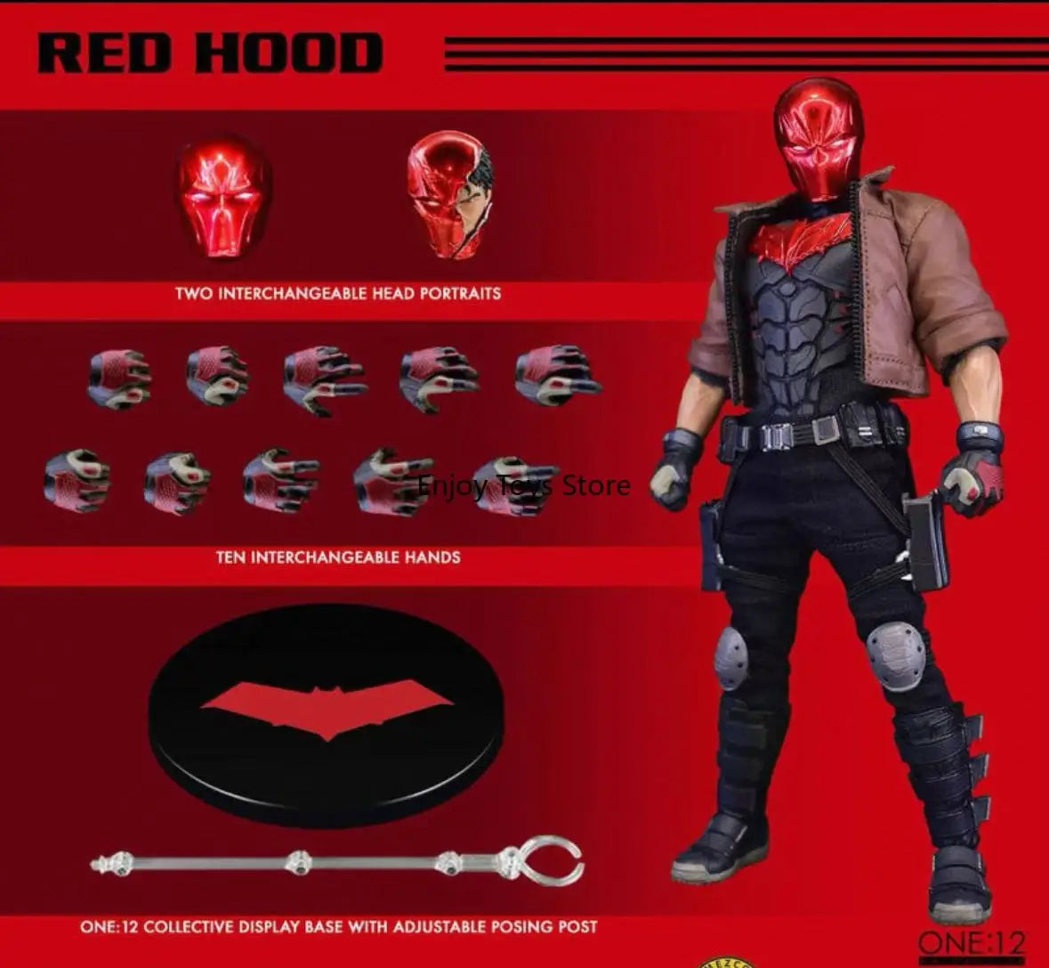In Stock  MEZCO Ant 6-inch Clothes Action Figure Batman Anti-Hero Red Hood Action Figure