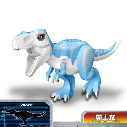 Jurassic Dinosaurs Spinosaurus Large Brick Toy Joints Open Mouth 7 Color Designs, Collectible Decor DIY Puzzle Assembly Gift