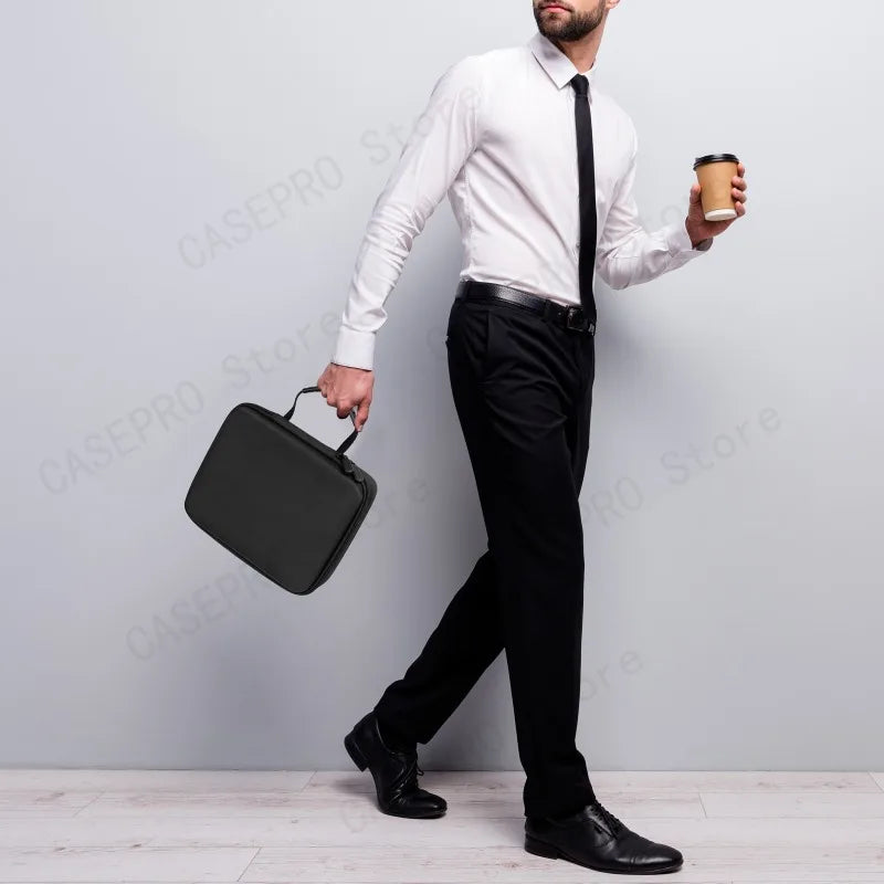 6 Slots Hard Shell Watch Storage Box, Carry Case, Display Organizer, Watch Box Holder Display Cabinet, Ideal for Gifts