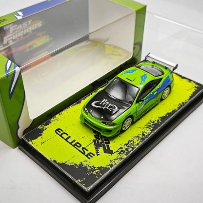 Transcend Model 1:64 Mitsubishi Eclipse Paul Walker Brians Ride Alloy Diecast Model Car Collectible Gift