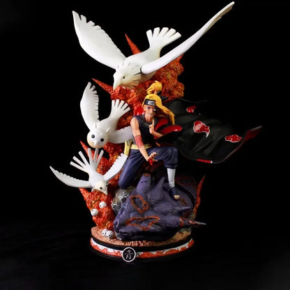 46cm NARUTO Figure Deidara Uzumaki Naruto Anime Action Model Large Statue Pvc Desktop Decorations Christmas Gift Children Gifts