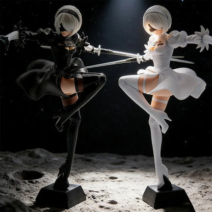 Nier Automata Yorha 2b Figure Anime Game Pvc Collectible Statue Pc Case Decoration Desktop Ornament Action Figure Model Toy Gift