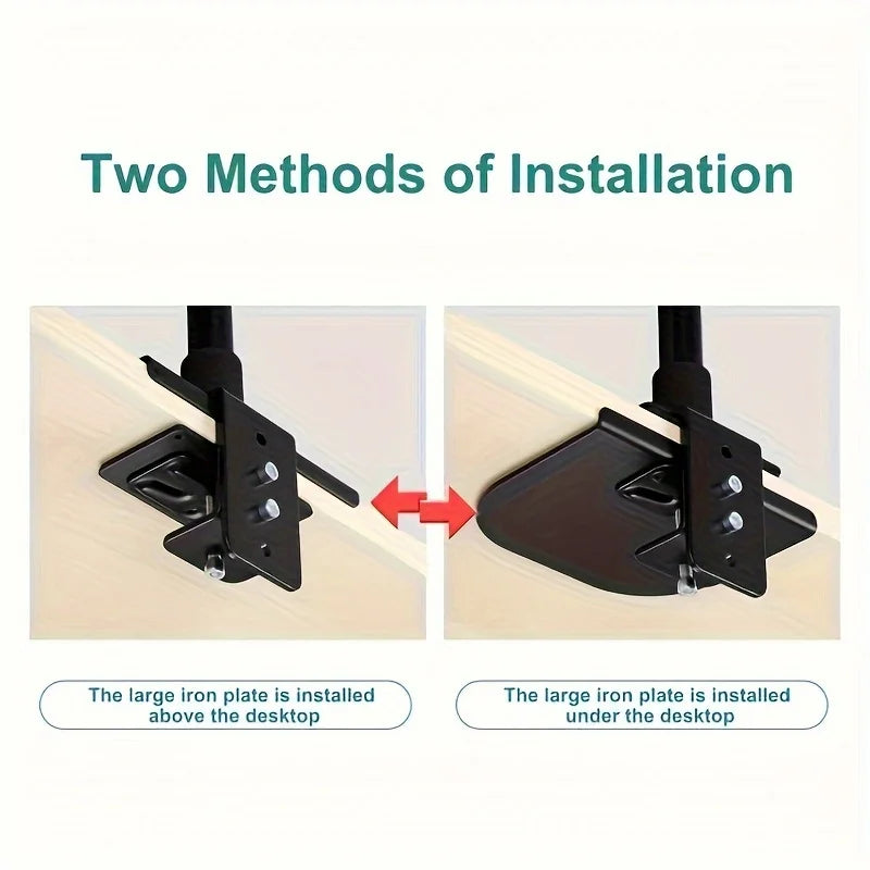 Monitor Mount Reinforcement Plate Large Table Mounting Bracket For C Clamp