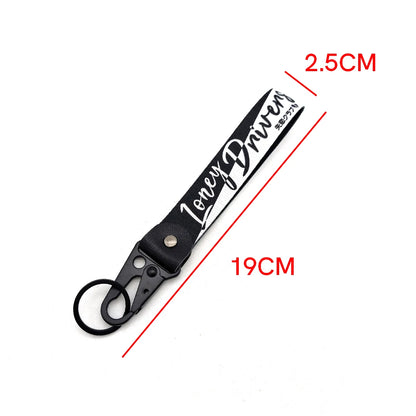 Newest Japanese JDM Modified Culture Seal Eagle Beak Clasp Wrist with Key Clasp Keychain Key Ring For Lonely Driver